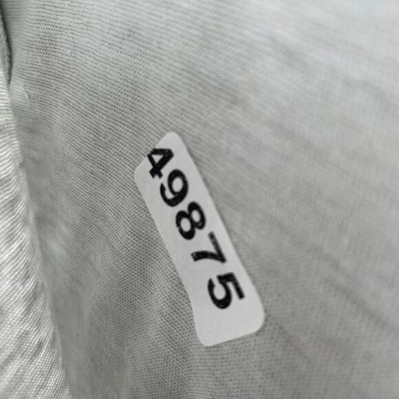 MAJESTIC FILATURES Cardigan 4 L Swarovski Elements Linen Silk Button Front Gray - Picture 13 of 13